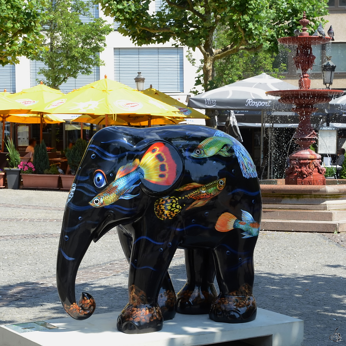 Einer der vielen Elefanten in der Luxemburger Innenstadt. (Juli 2013)