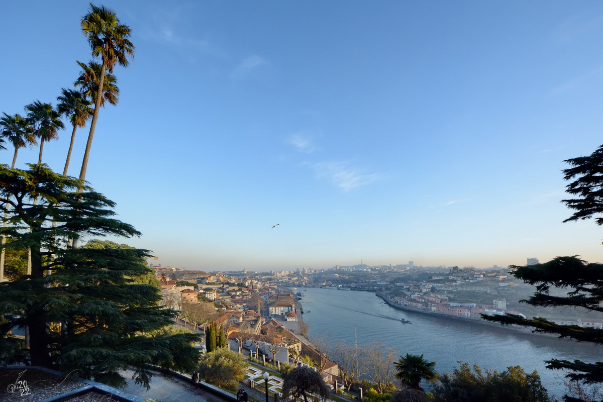 Einer der vielen schnen Aussichtspunkte von Porto. (Januar 2017)