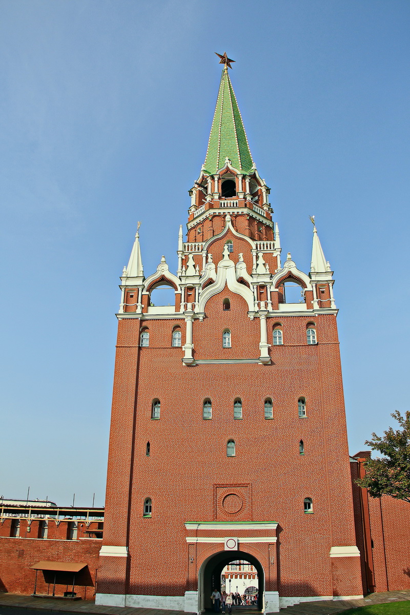 Eingangsturm zum Kremlgelnde am 10. September 2019 in Moskau