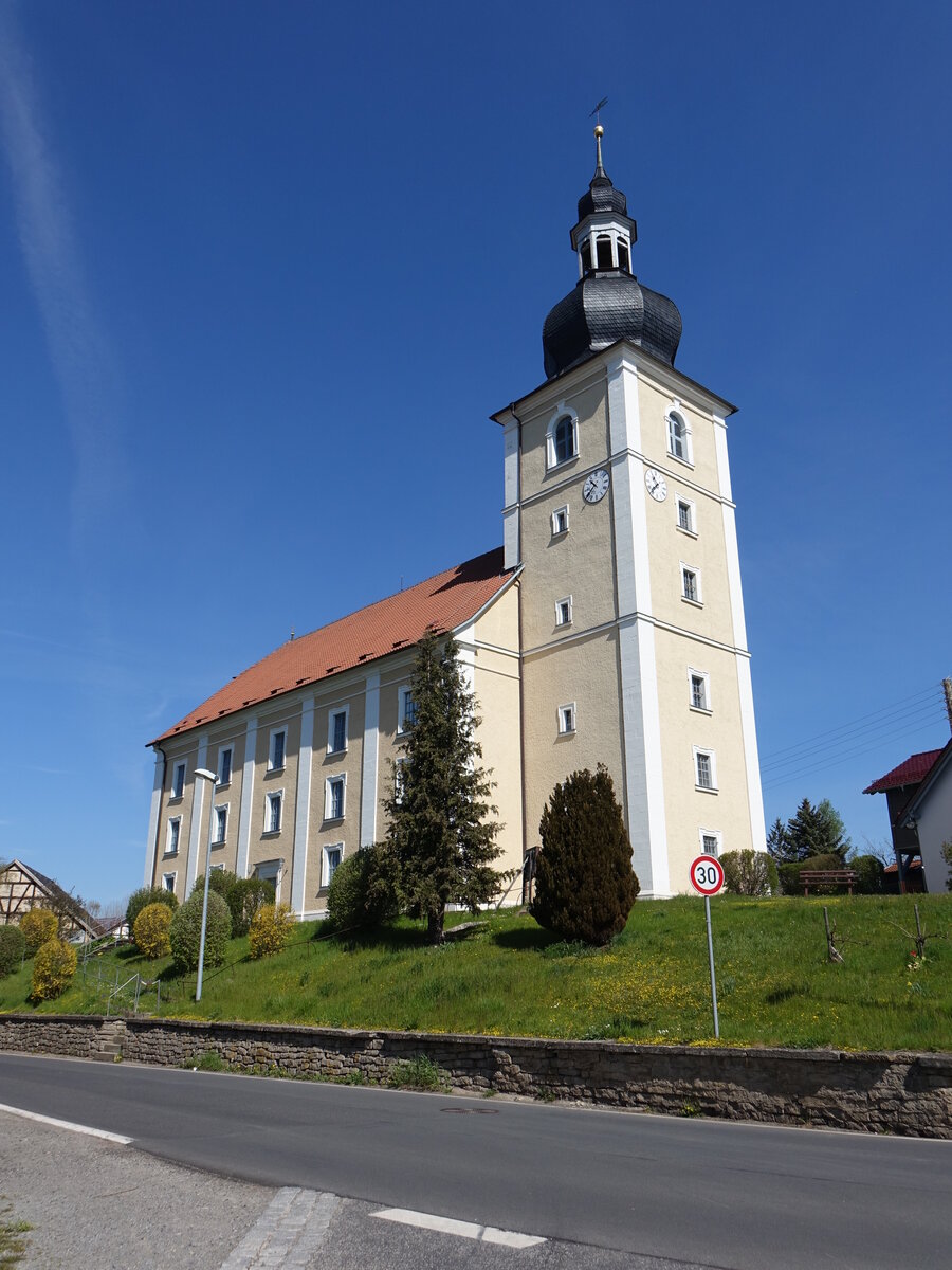 Eishausen, evangelische St. Marien Kirche, erbaut 1749 (09.05.2021)