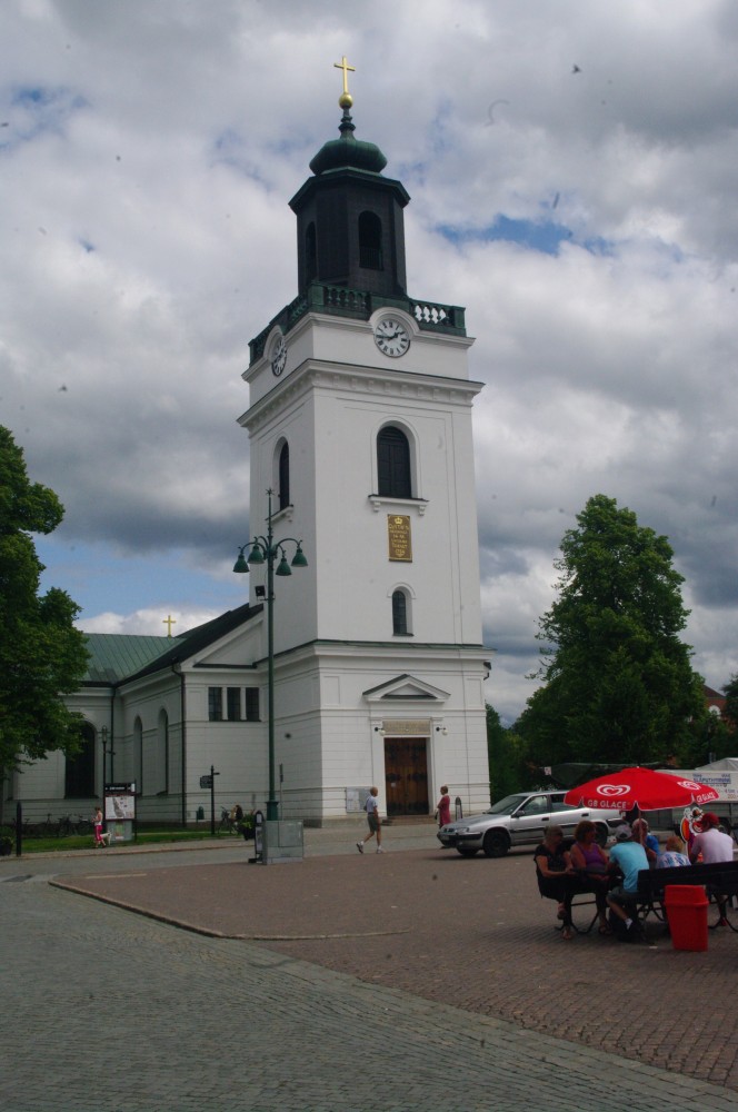 Eksj, Kirche, erbaut von 1887 bis 1889 nach Plnen von Johan Fredrik Aboms (11.07.2013)