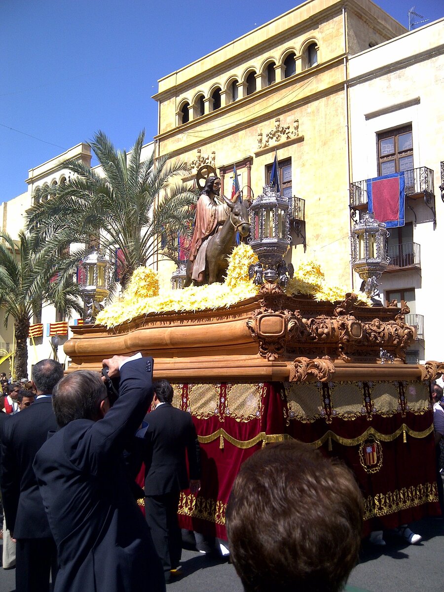 Elche, Nuestro Seor Jess Triunfante, Domingo de Ramos, 01.04.2012. Palmsonntag im spanischen Elche.