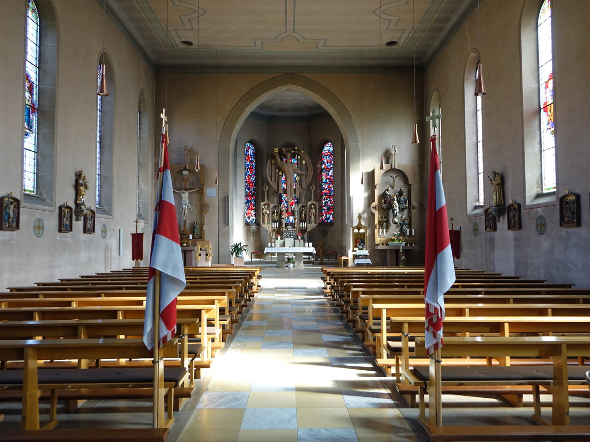 Elfershausen, Innenraum der kath. Pfarrkirche Maria Himmelfahrt (07.07.2018)