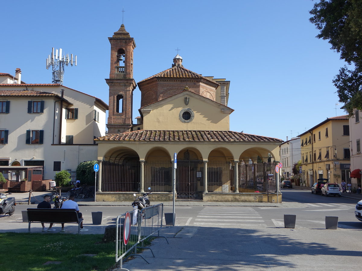 Empoli, Pfarrkirche Madonna del Pozzo an der Piazza della Vittoria, erbaut im 15. Jahrhundert (16.06.2019)