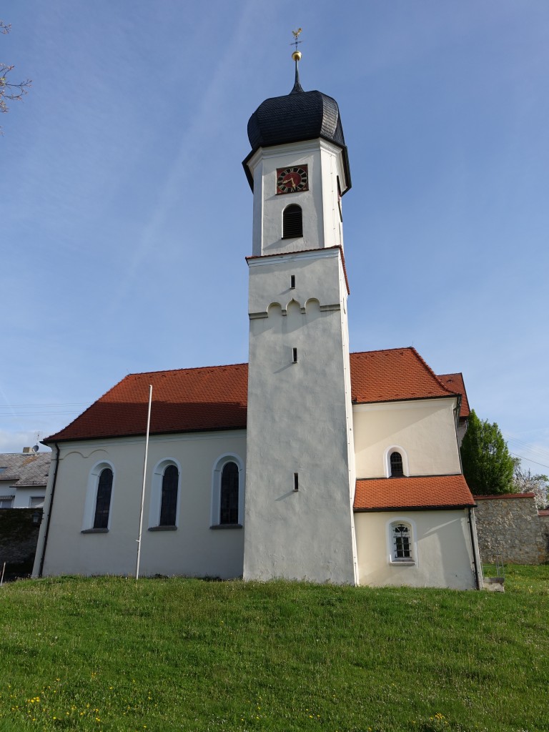 Ennabeuren, Ev. St. Cosmas- und Damian Kirche, erbaut ab 1275 (10.05.2015)