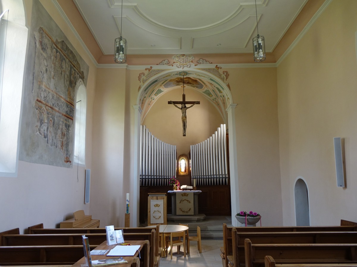Ennabeuren, Innenraum der St. Cosmas- und Damian Kirche (10.05.2015)