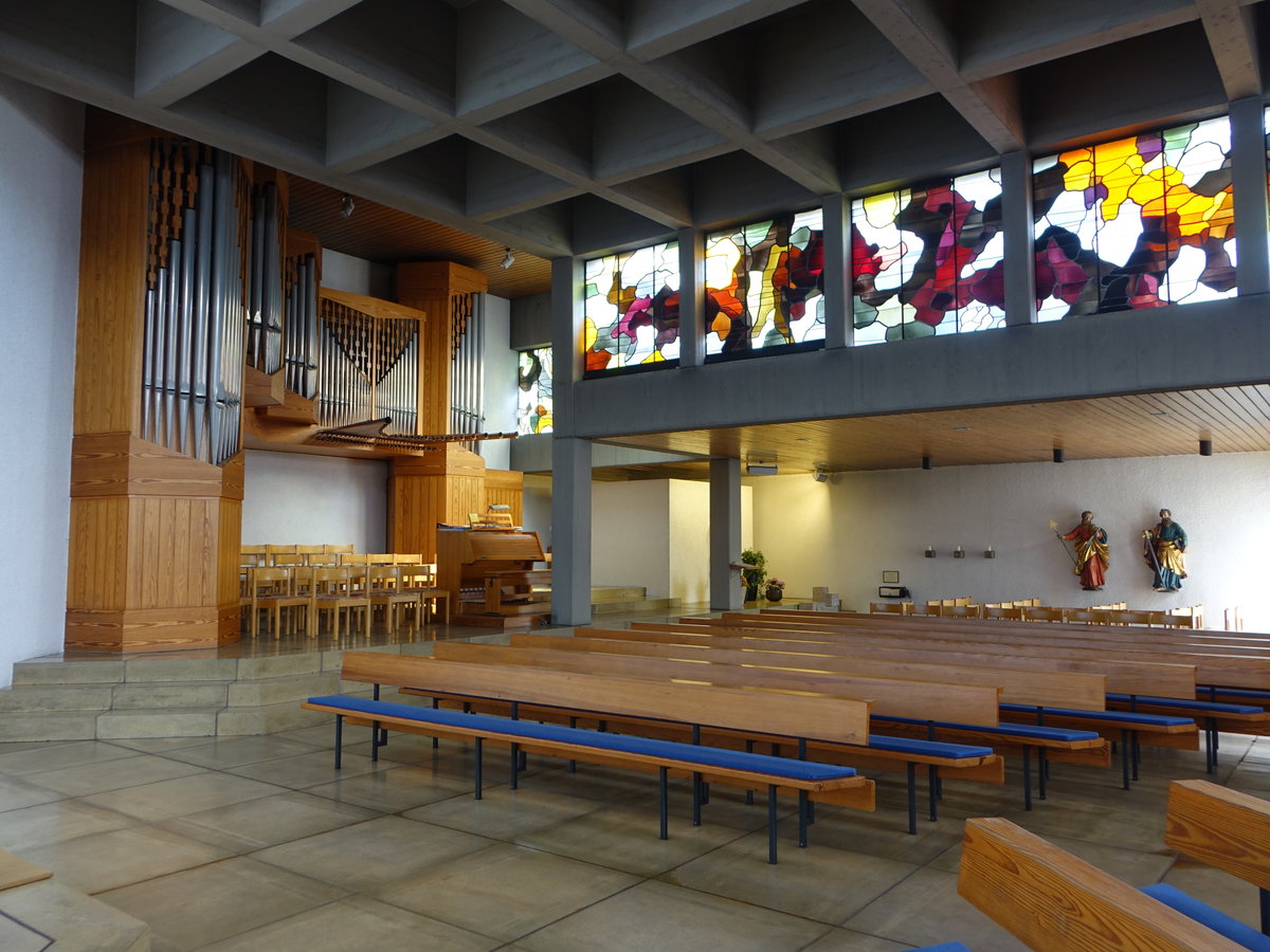 Epfendorf, Orgel in der kath. St. Remigius Kirche, Kirche erbaut 1972 (19.08.2018)