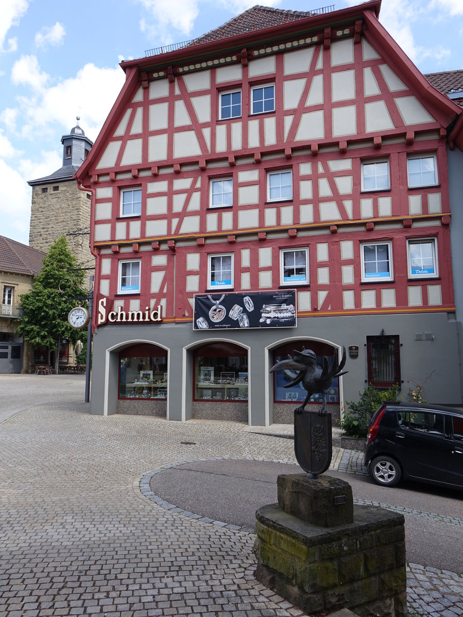 Eppingen, Fachwerkgebude in der St. Peters Gasse (25.07.2016)