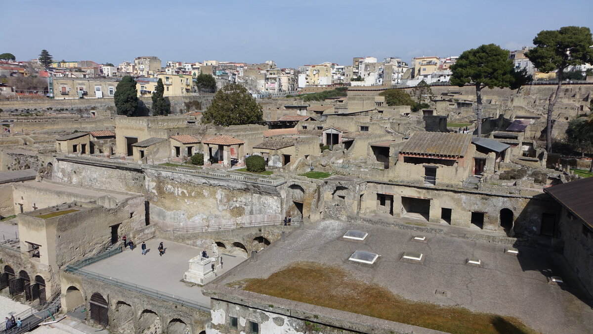 Ercolano, Ausgrabungssttte Herculaneum, Unesco Welterbe (24.02.2023)