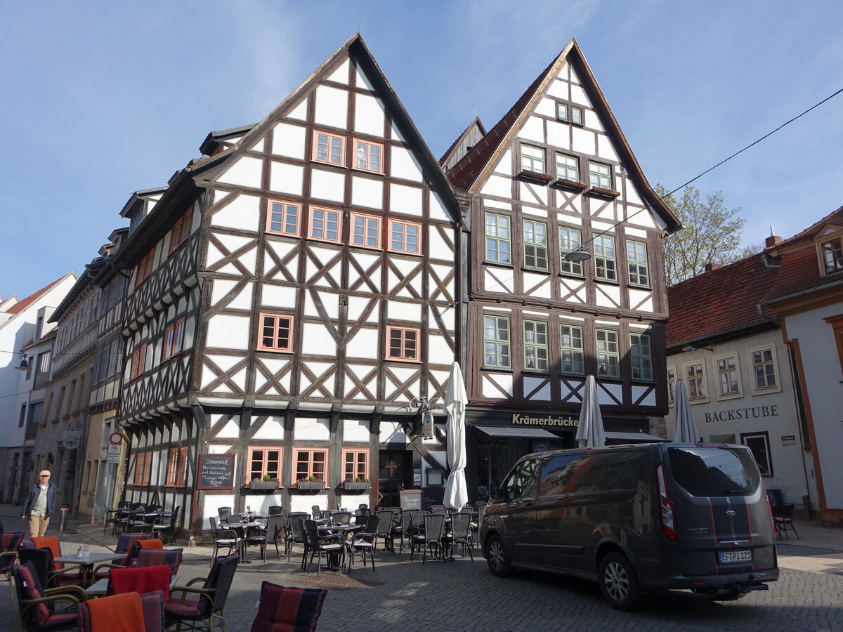 Erfurt, Fachwerkhuser am Benediktsplatz (10.04.2023)