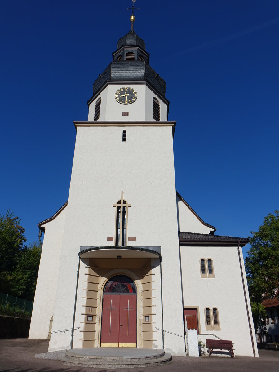 Ersingen, kath. Christknig Kirche, erbaut von 1930 bis 1931 (12.08.2017)