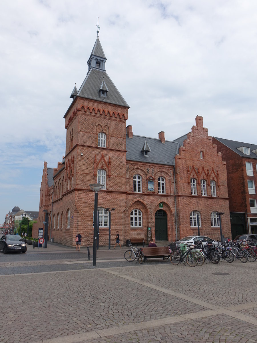 Esbjerg, altes Rathaus am Hauptplatz Torvet (09.06.2018)