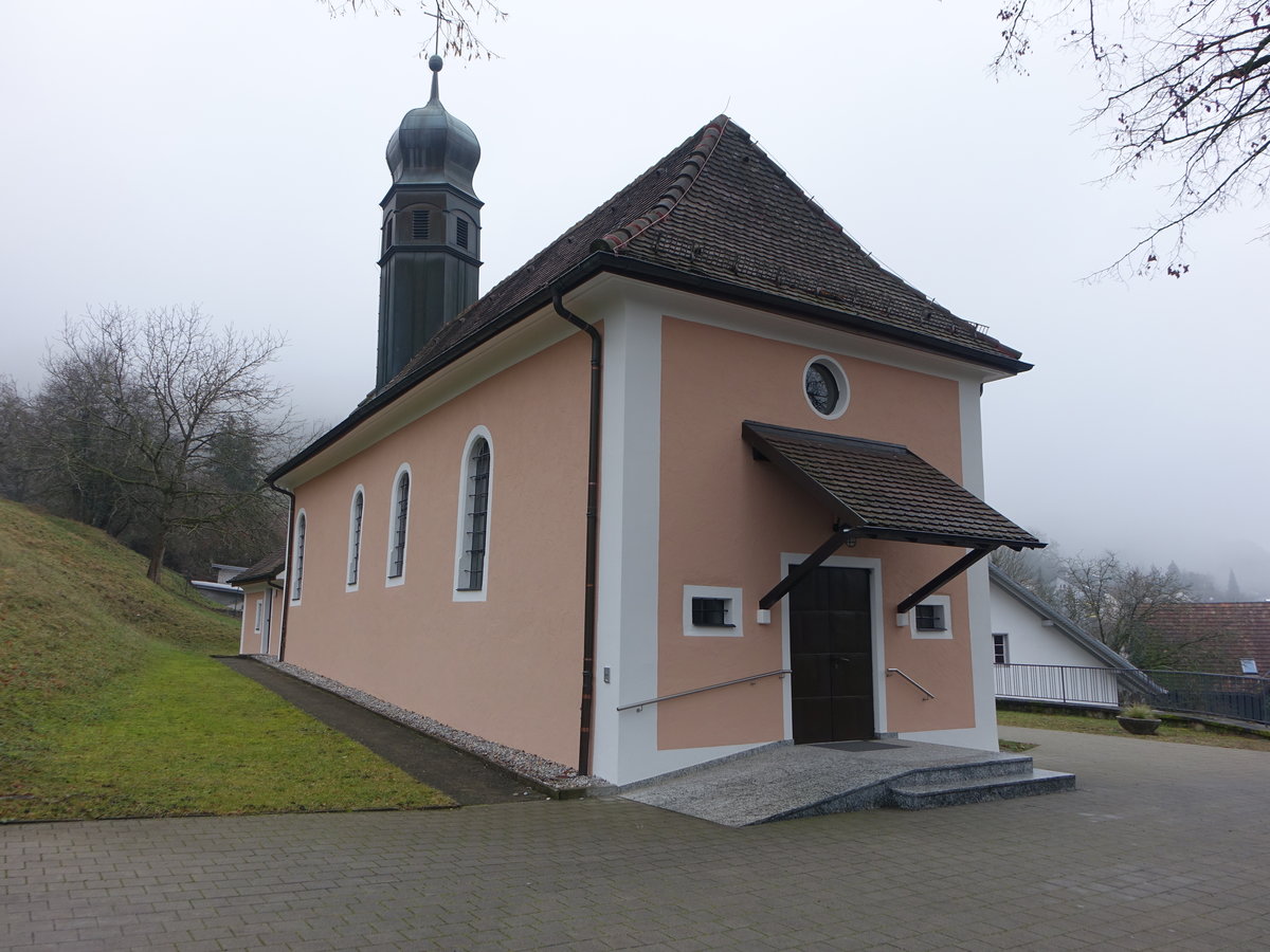Eschbach, St. Pankratius Kirche, erbaut von 1650 bis 1670 (31.12.2018)