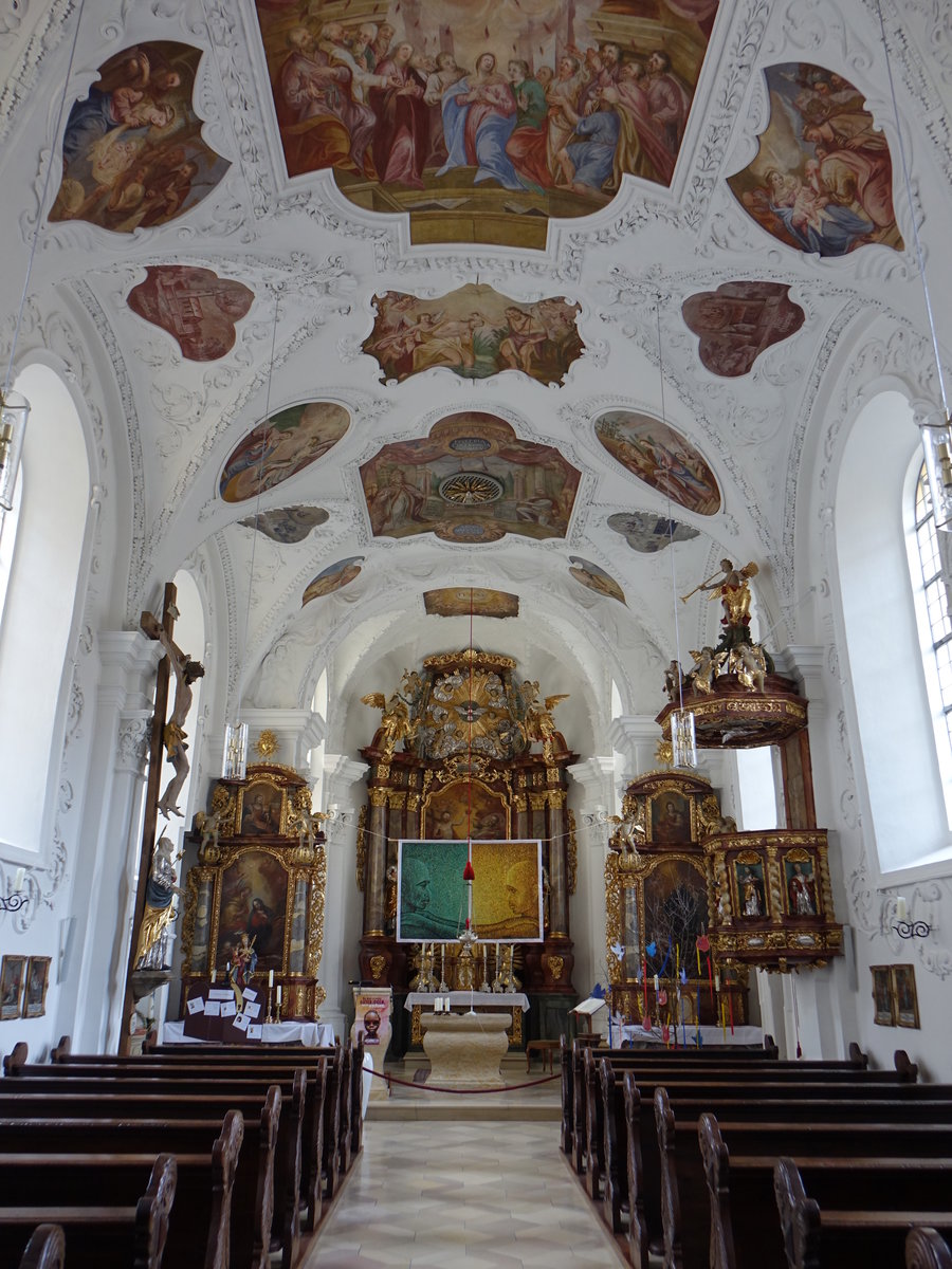 Essing, barocke Ausstattung in der Pfarrkirche Hl. Geist (25.03.2017)