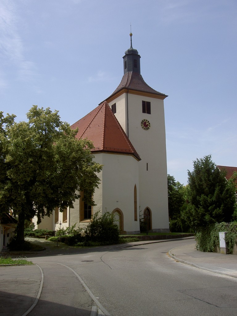 Essingen, Ev. Quirinuskirche, erbaut im 15. Jahrhundert (28.06.2012)