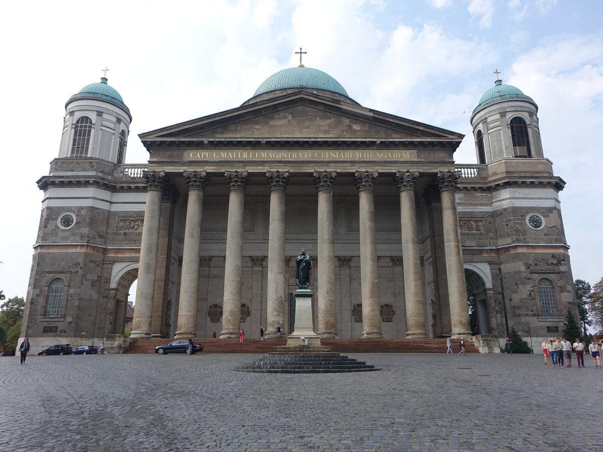 Esztergom, Kathedrale Maria Himmelfahrt, erbaut von 1822 bis 1869 (03.09.2018)