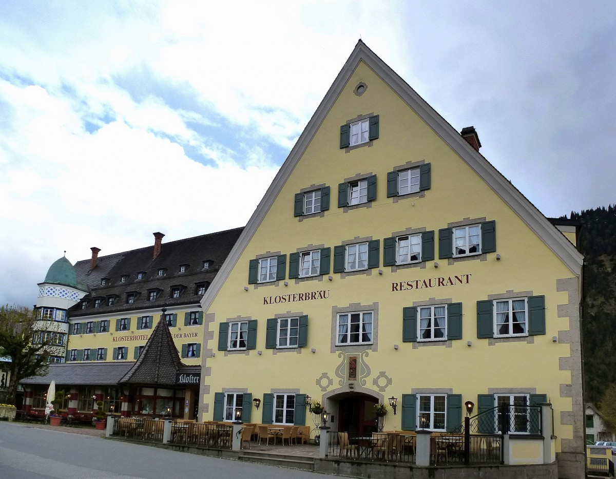 Ettal, Klosterbru Restaurant und Klosterhotel, April 2014