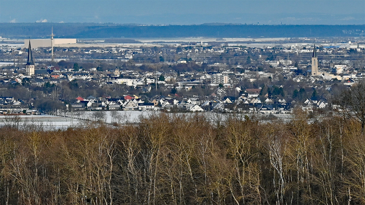 Euskirchen aufgenommen  vom Billiger Wald aus - 16.01.2024