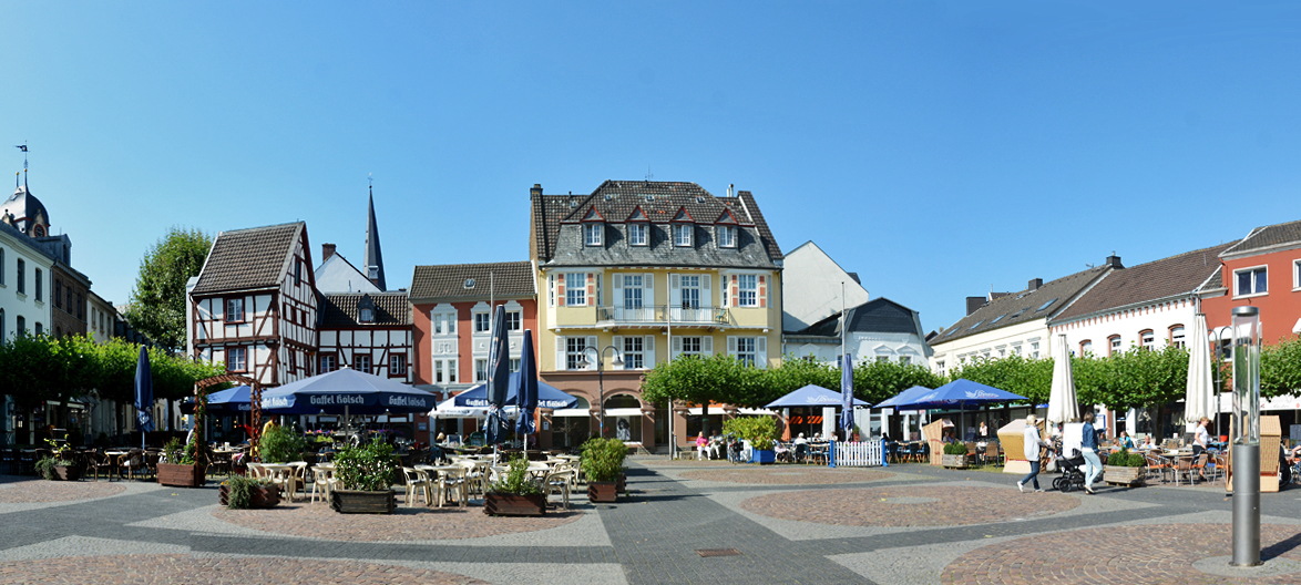 Euskirchen - Marktplatz (Pano-Aufnahme) - 12.09.2014