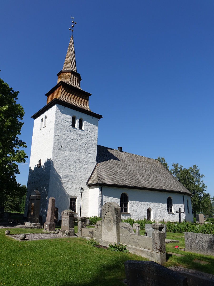 Ev. Kirche in lga, die heutige barocke Steinkirche wurde 1726 fertiggestellt und ist eine der besterhaltenen in Vrmland (30.05.2018)
