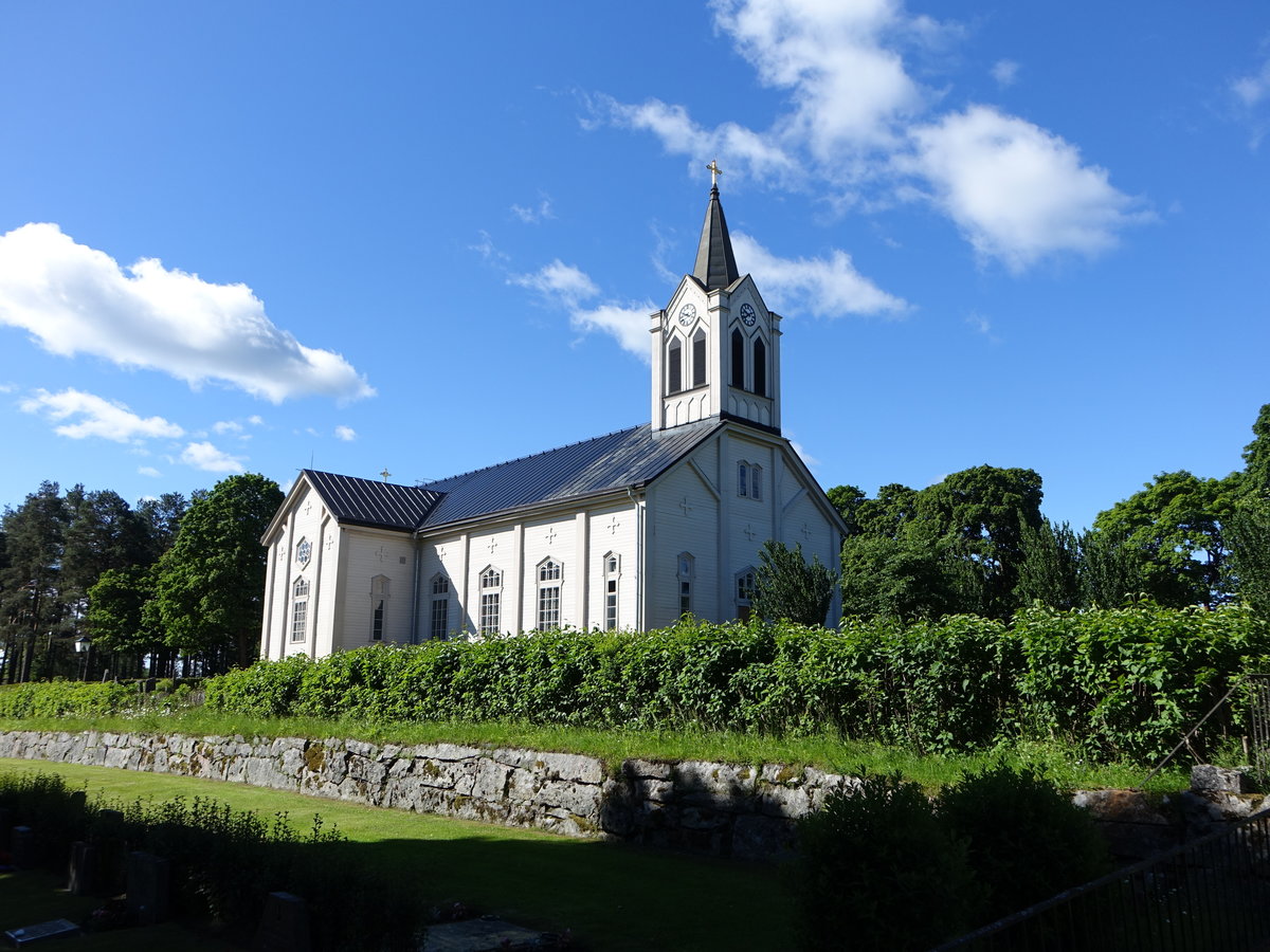 Ev. Kirche in Jrbo, erbaut ab 1860 durch Erik Lundin (22.06.2017)