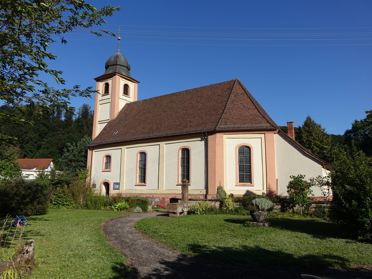 Ev. Kirche in Keppenbach, erbaut von 1745 bis 1746 (14.08.2016)