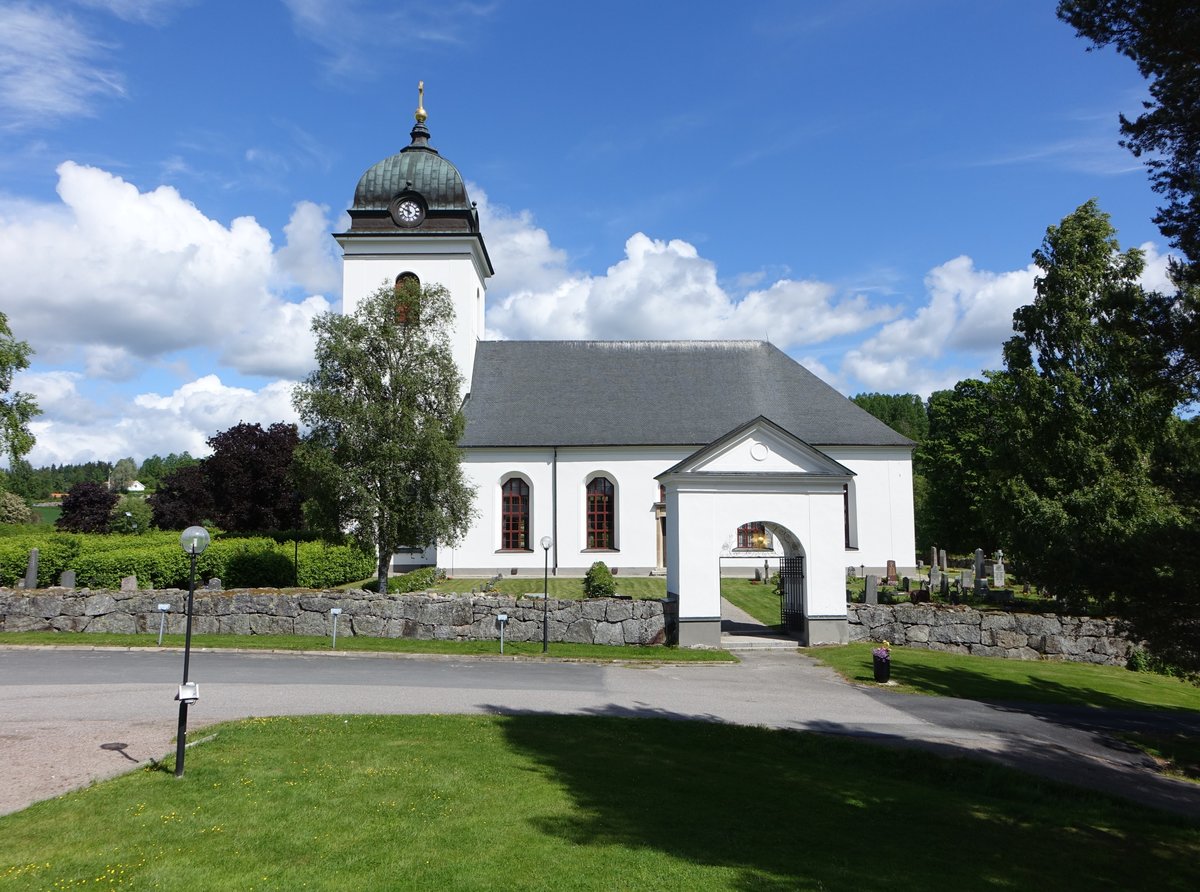 Ev. Kirche in Tuna, erbaut von 1776 bis 1778 durch die Architekten Daniel Hagman und Olaf Tempelman (20.06.2017)