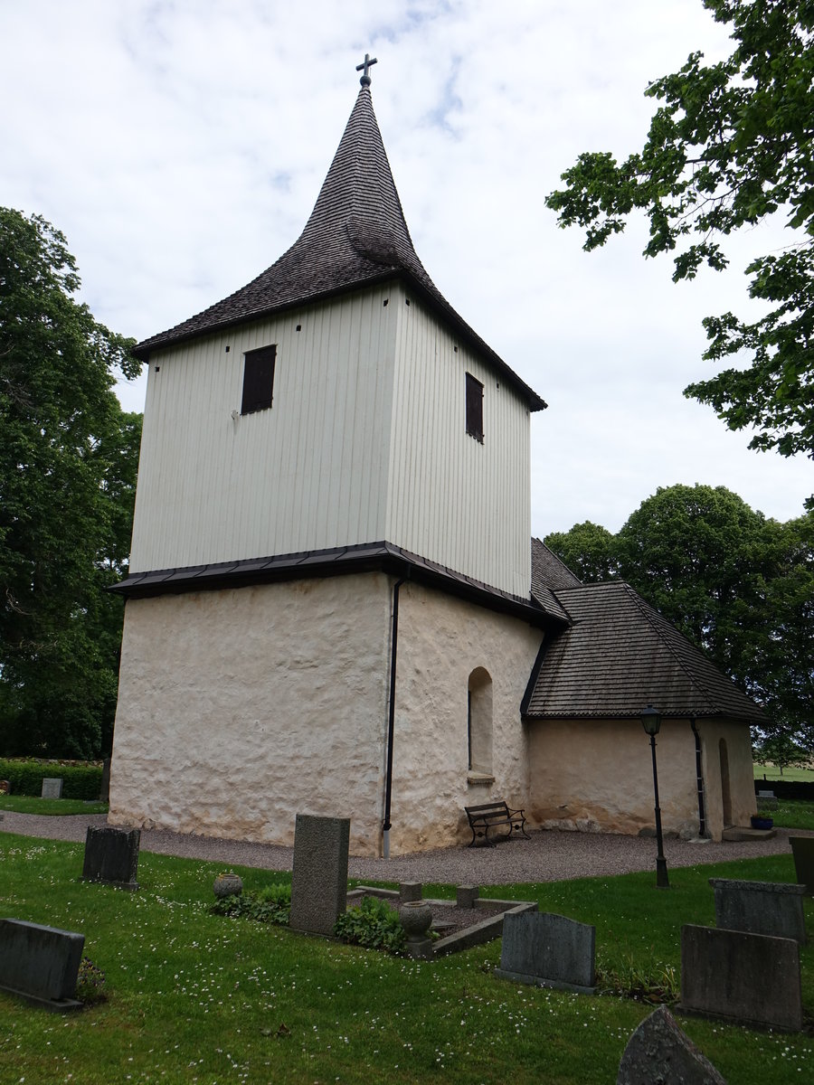 Ev. Kirche von Vversunda, romanisch, erbaut im 12. Jahrhundert (15.06.2017)