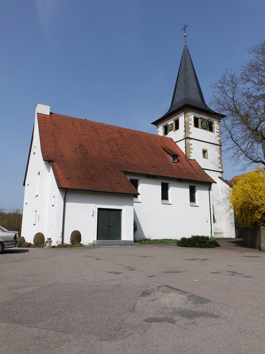 Ev. St. Georg Kirche in Burgstall a. d. Murr (03.04.2016)