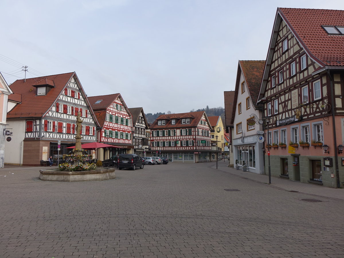 Fachwerkhuser am Marktplatz von Murrhardt (03.04.2016)