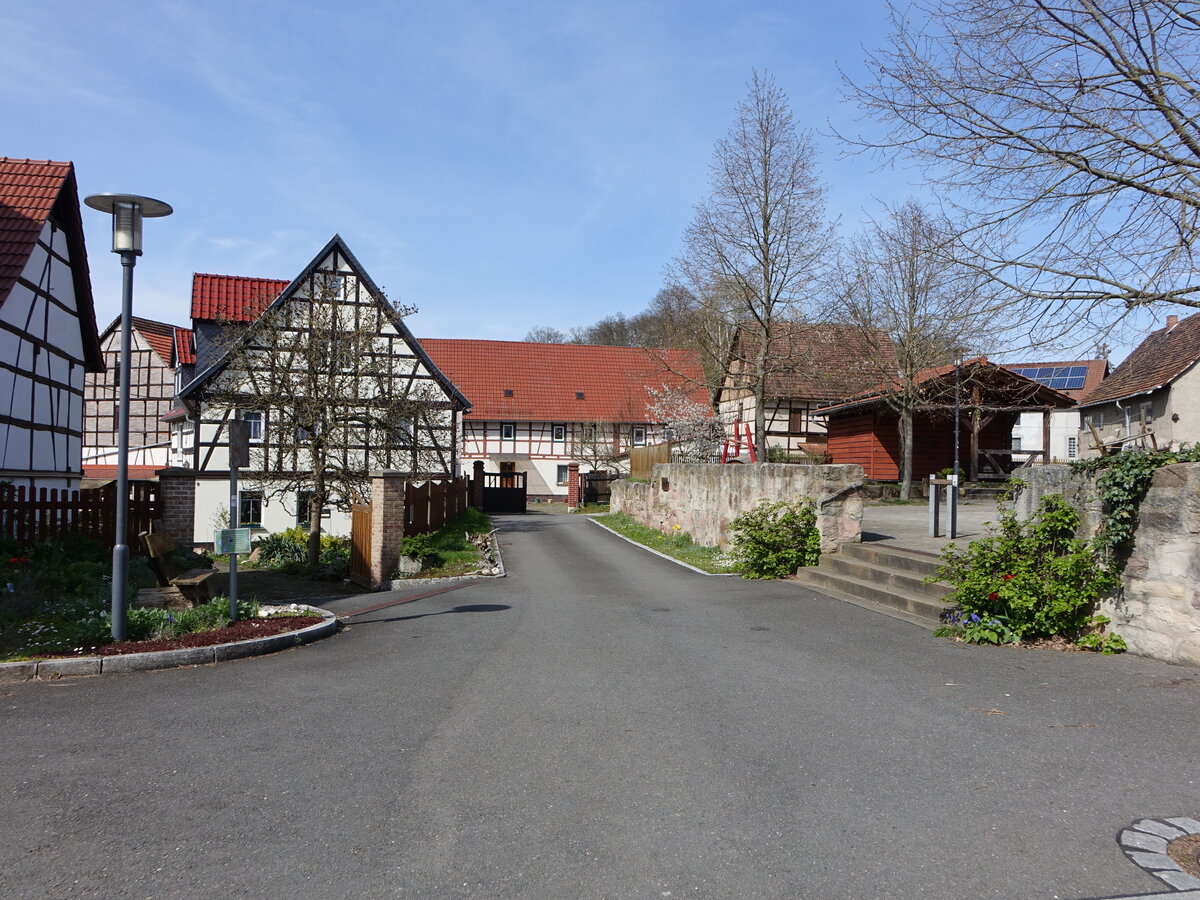 Fachwerkhuser in der Kirchstrae von Kirchhasel (22.04.2023)