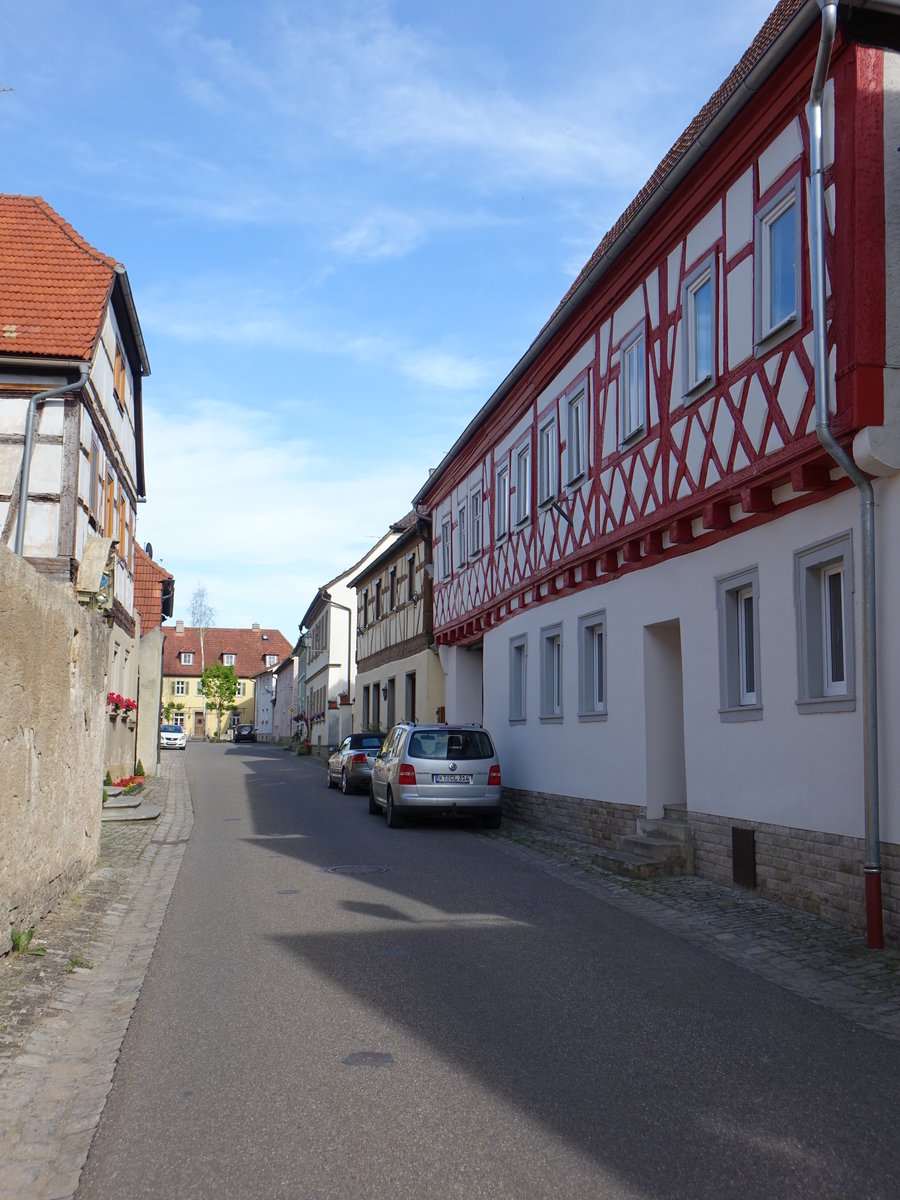 Fahr, historische Fachwerkhuser in der Strumpfgasse (28.05.2017)