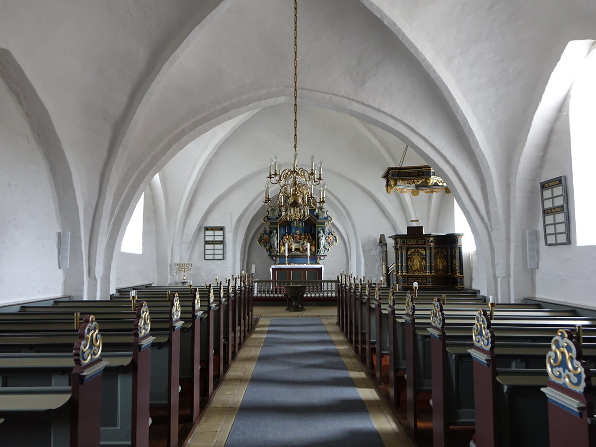 Fausing, Kanzel von 1635 in der evangelischen Kirche (21.09.2020)