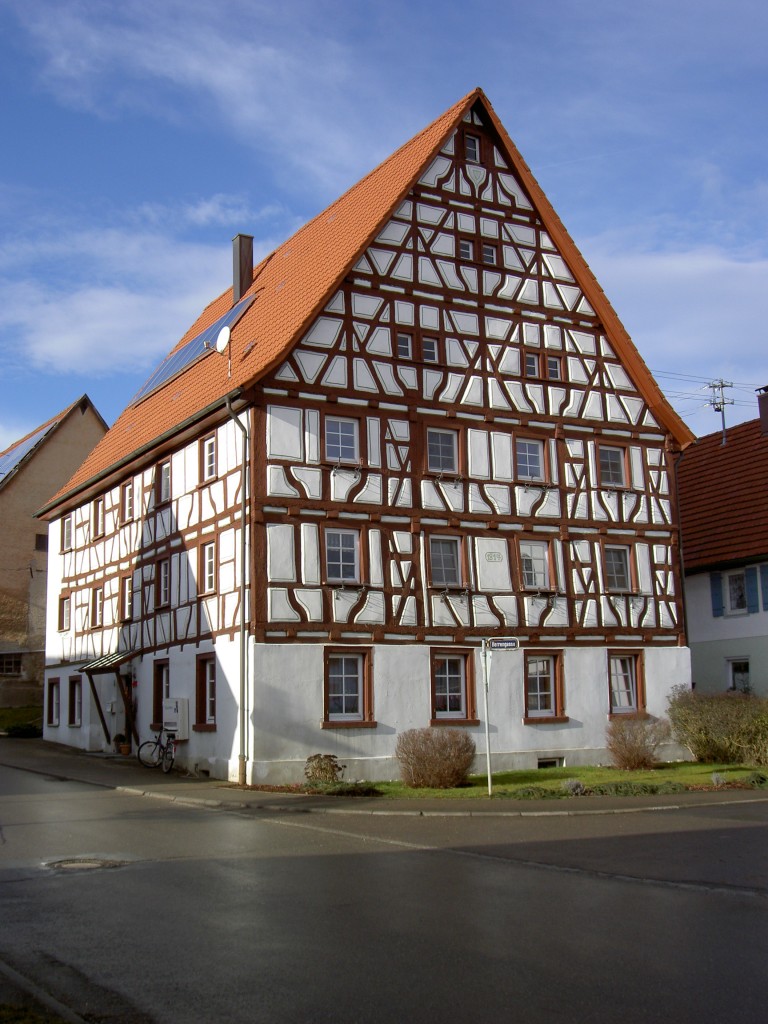 Feldhausen, Fachwerkhaus in der Herrengasse (06.01.2014)