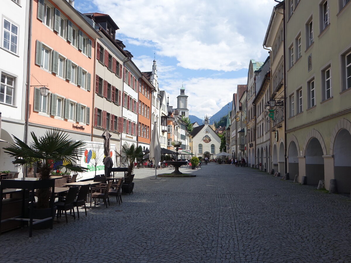 Feldkirch, historische Gebude am Marktplatz (03.06.2021)