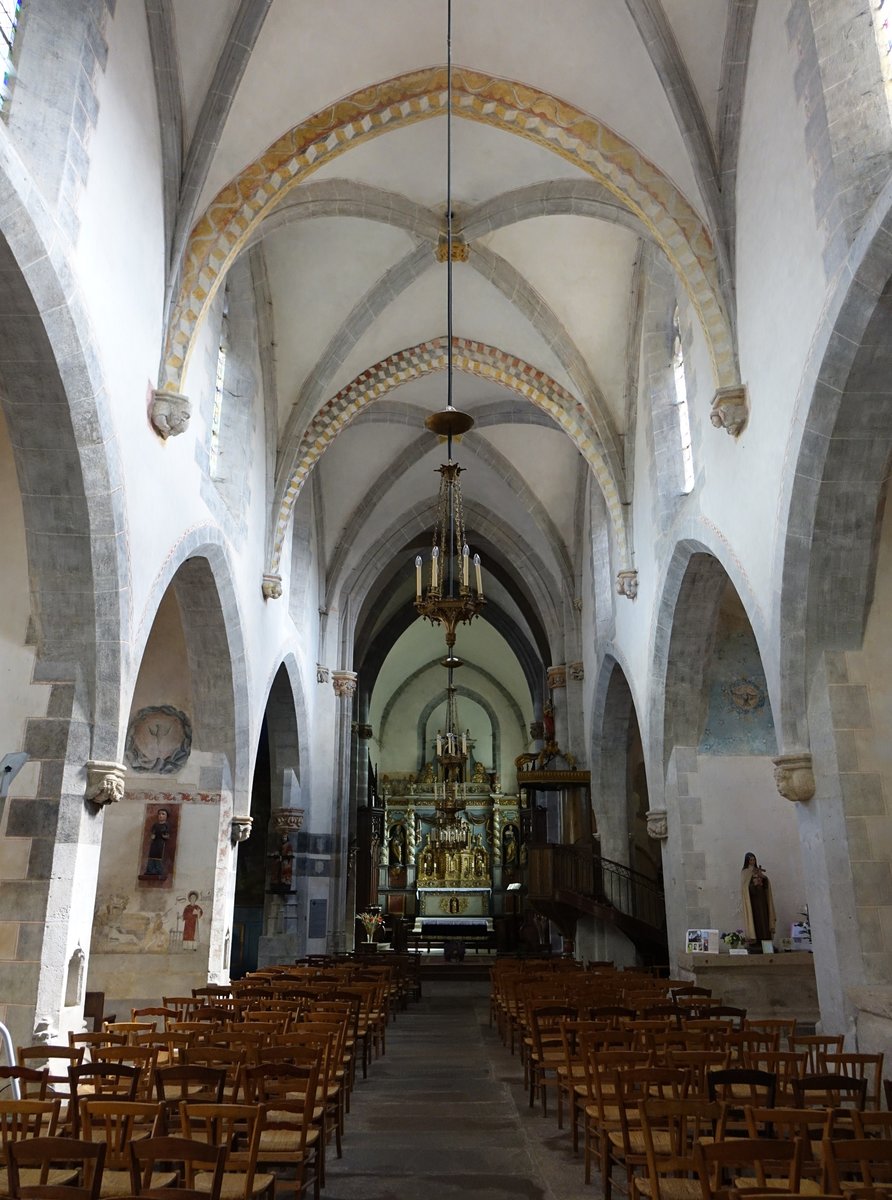 Felletin, Innenraum der St. Valerie Kirche (21.09.2016)