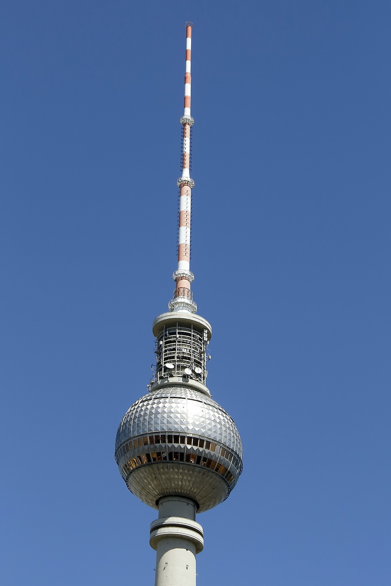 Fernsehturm am Alexanderplatz am 06. Juni 2018 in Berlin Mitte.