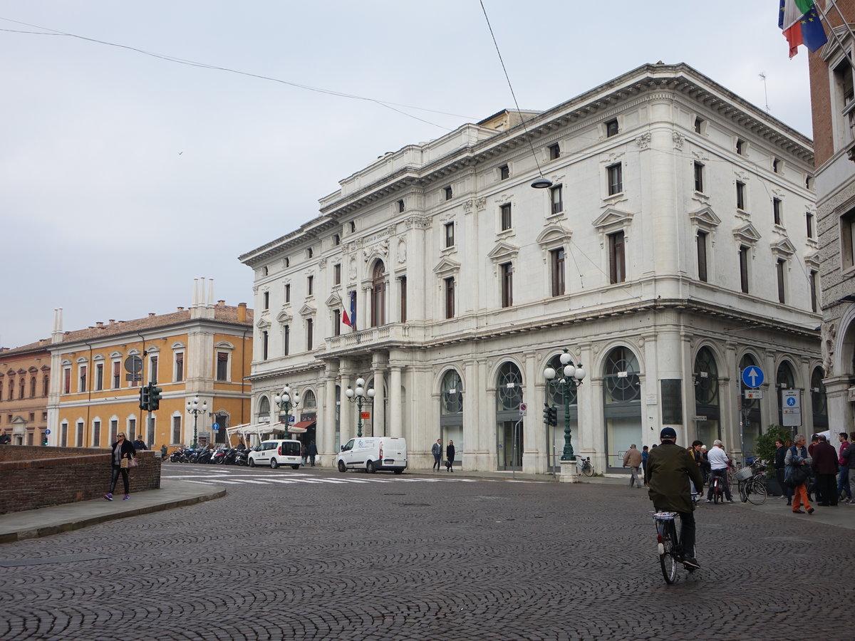 Ferrara, Gebude der Brse, Camera di Commercio am Largo di Castello (30.10.2017)