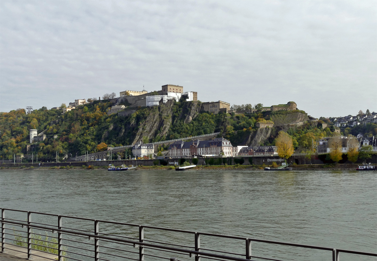 Festung Ehrenbreitstein rechtsrheinisch in Koblenz - 16.10.2017