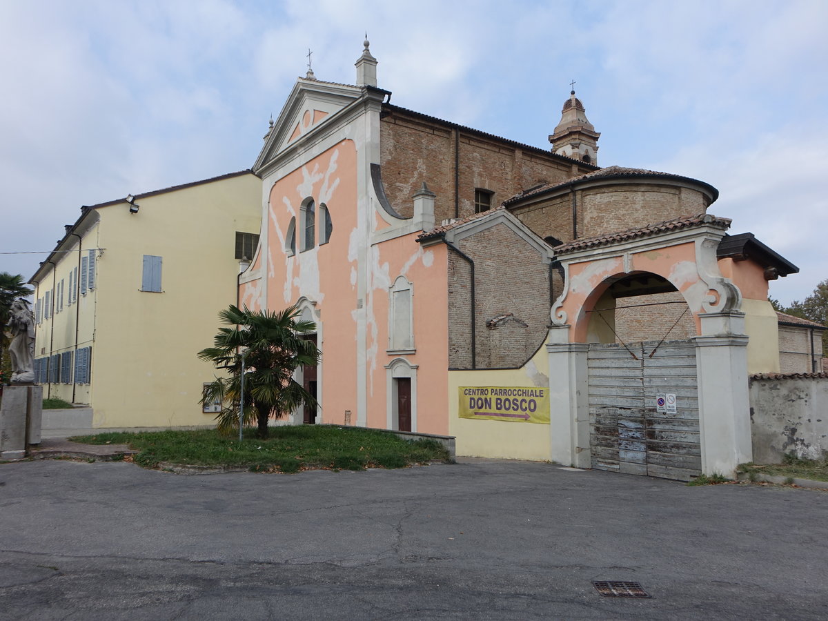 Finale Emilia, Collegiata dei St. Filippo e Giacomo, erbaut im 15. Jahrhundert (30.10.2017)