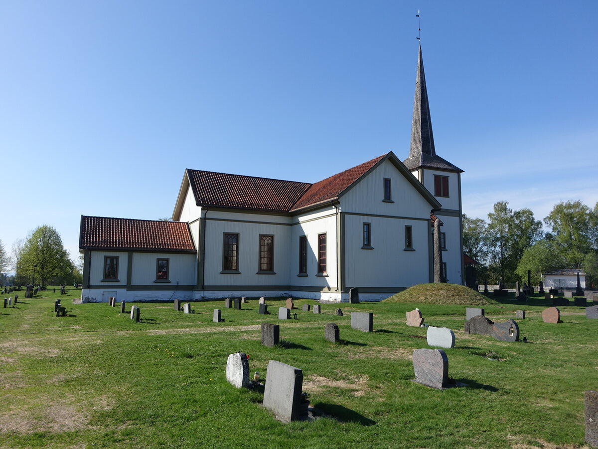 Flisa, evangelische snes Kirche, Holzkirche erbaut 1744 (22.05.2023)