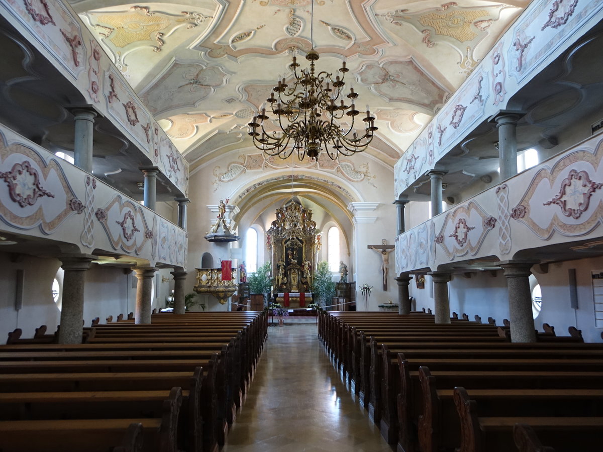 Floss, barocker Innenraum der Ev. Pfarrkirche St. Johannes (20.05.2018)