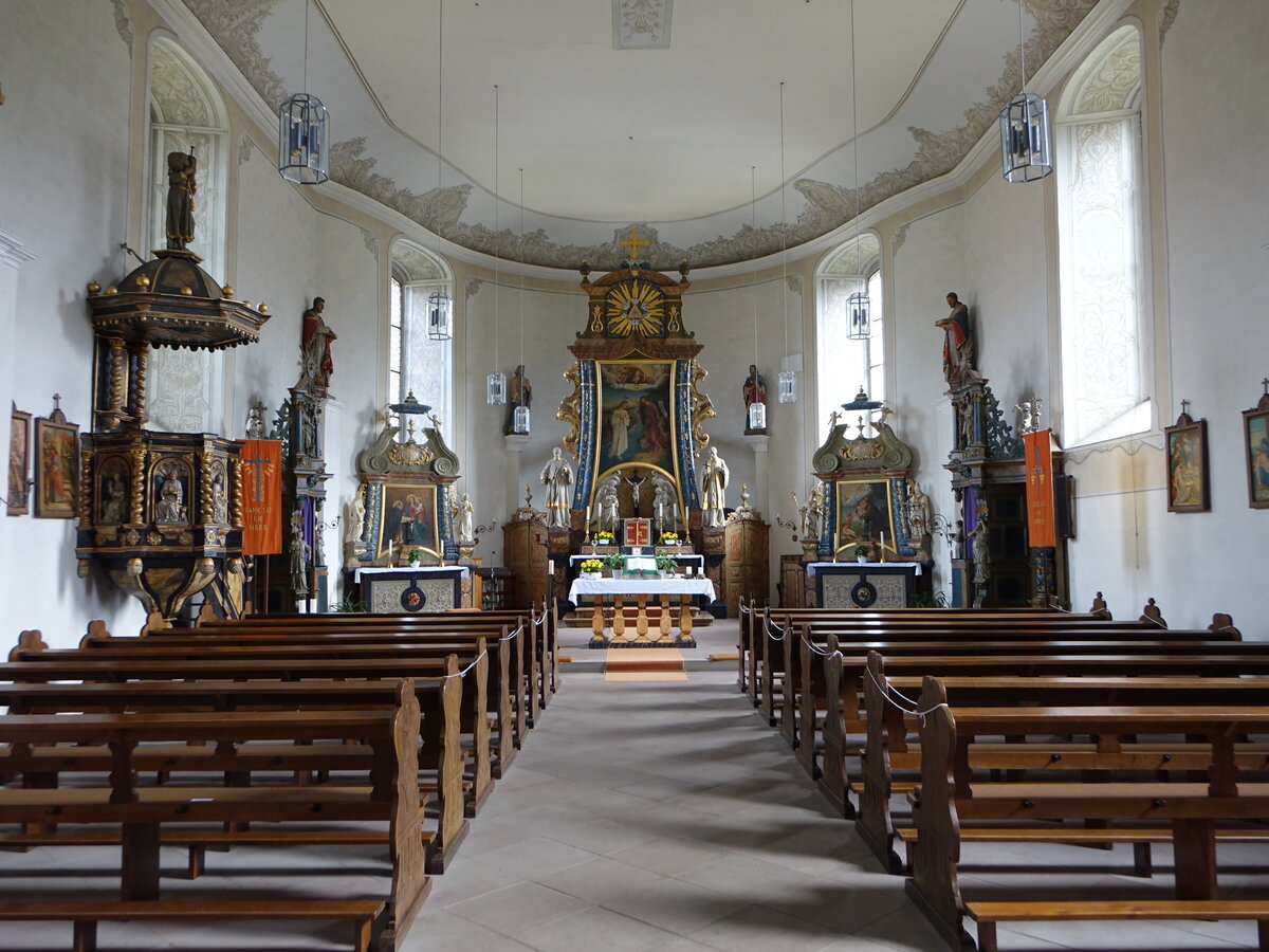 Flsen, Kanzel und Altre in der St. Johannes Kirche (05.10.2021)