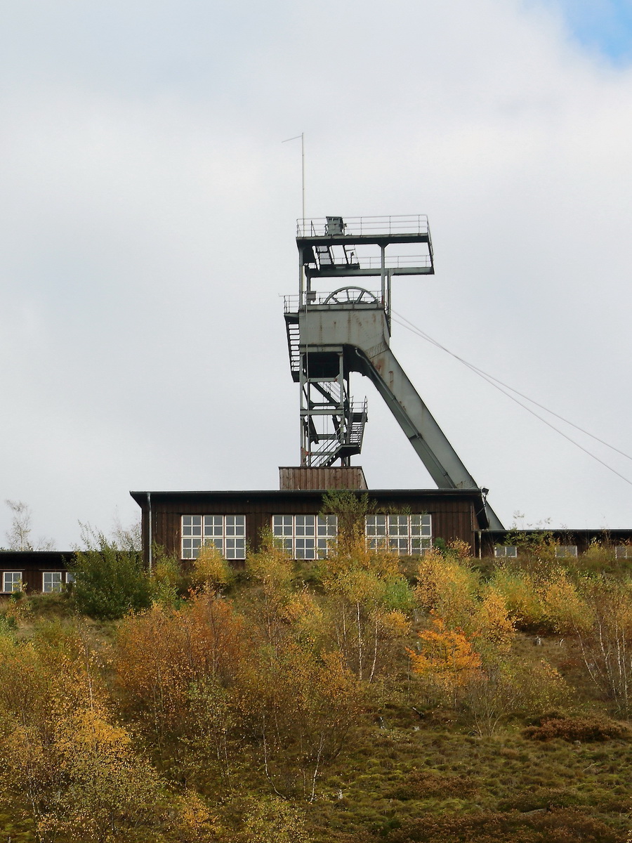 Frderkorb des Erzbergwerk Rammelsberg sdlich von Goslar am 03. November 2017.