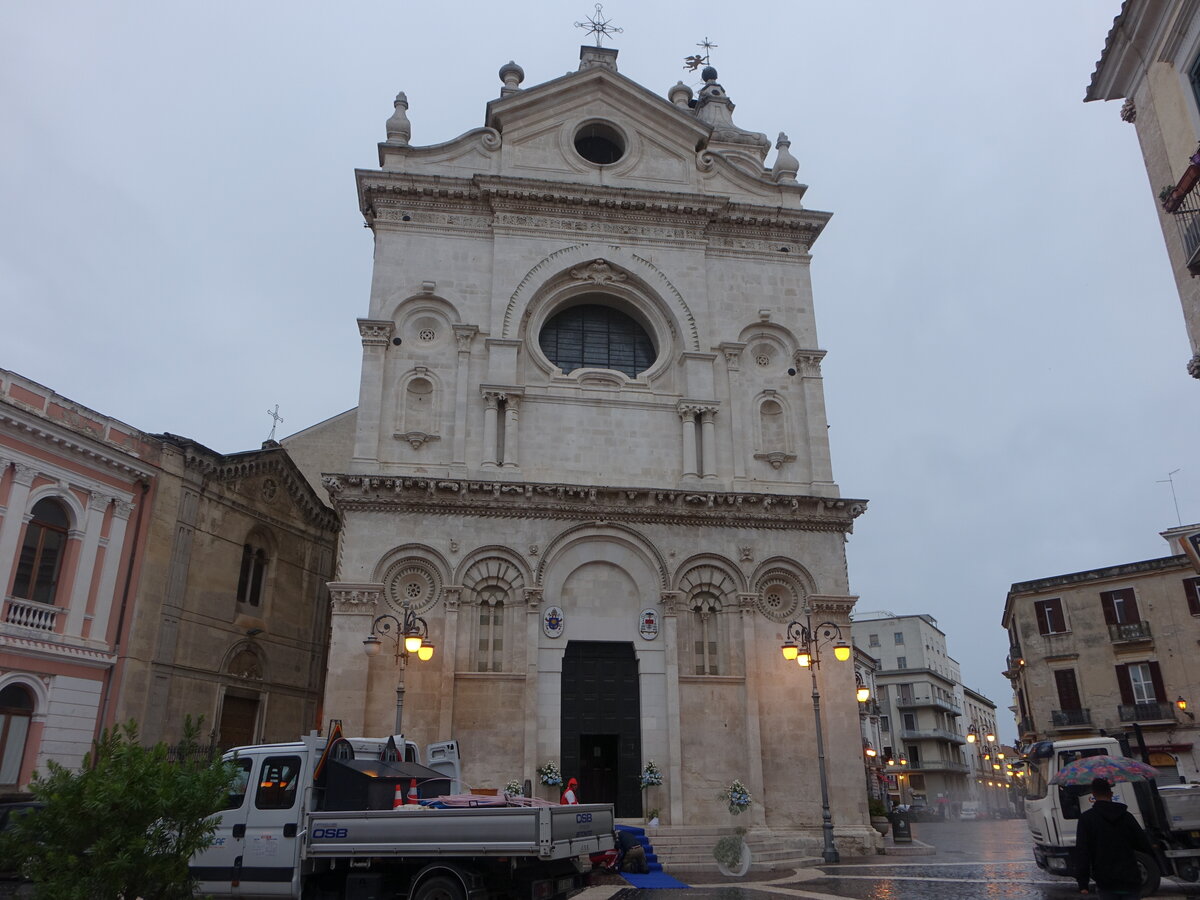 Foggia, Kathedrale Beata Maria Vergine Assunta, erbaut im 12. Jahrhundert, barockisiert im 17. Jahrhundert (26.09.2022)