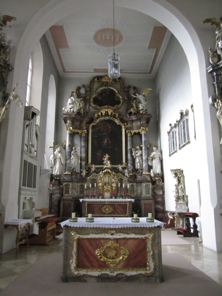 Forchheim, Hochaltar der Klosterkirche St. Anton, erbaut 1649 (09.02.2014)