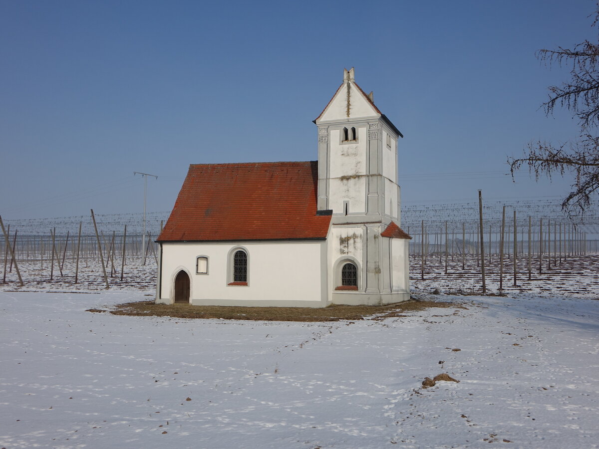 Forchheim, Pfarrkirche St. Stephan, Chorturmkirche, erbaut im 14. Jahrhundert (29.01.2017)