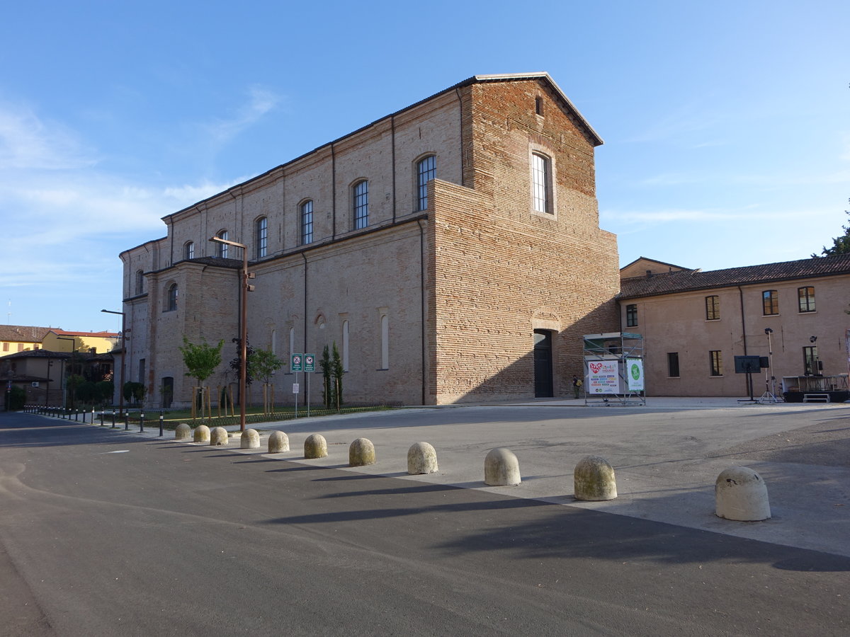 Forli, San Domenico Kirche an der Piazza Guido da Montefeltro, erbaut im 13. Jahrhundert (20.09.2019)