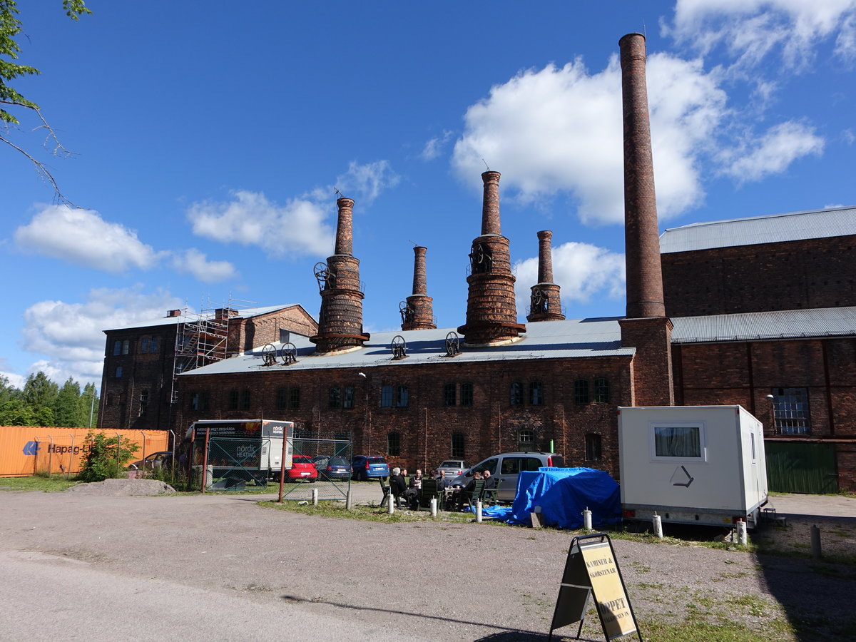 Forsbacka, altes Eisenwerk, gegrndet 1660, heute Walzwerk des Fagerstakonzern (22.06.2017)