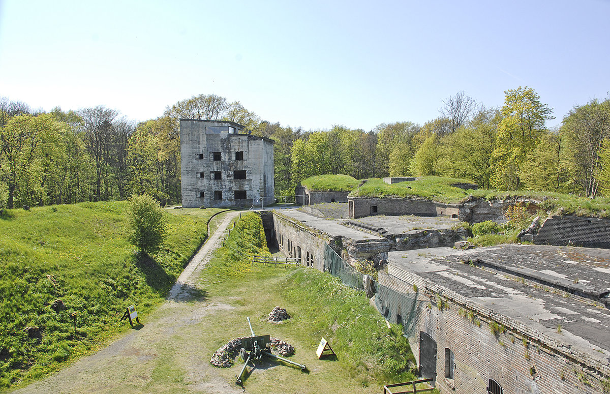 Fort Zachodni (Swinemnde Westfort – Werk IV) in Świnoujście. Aufnahme: 6. Mai 2016.